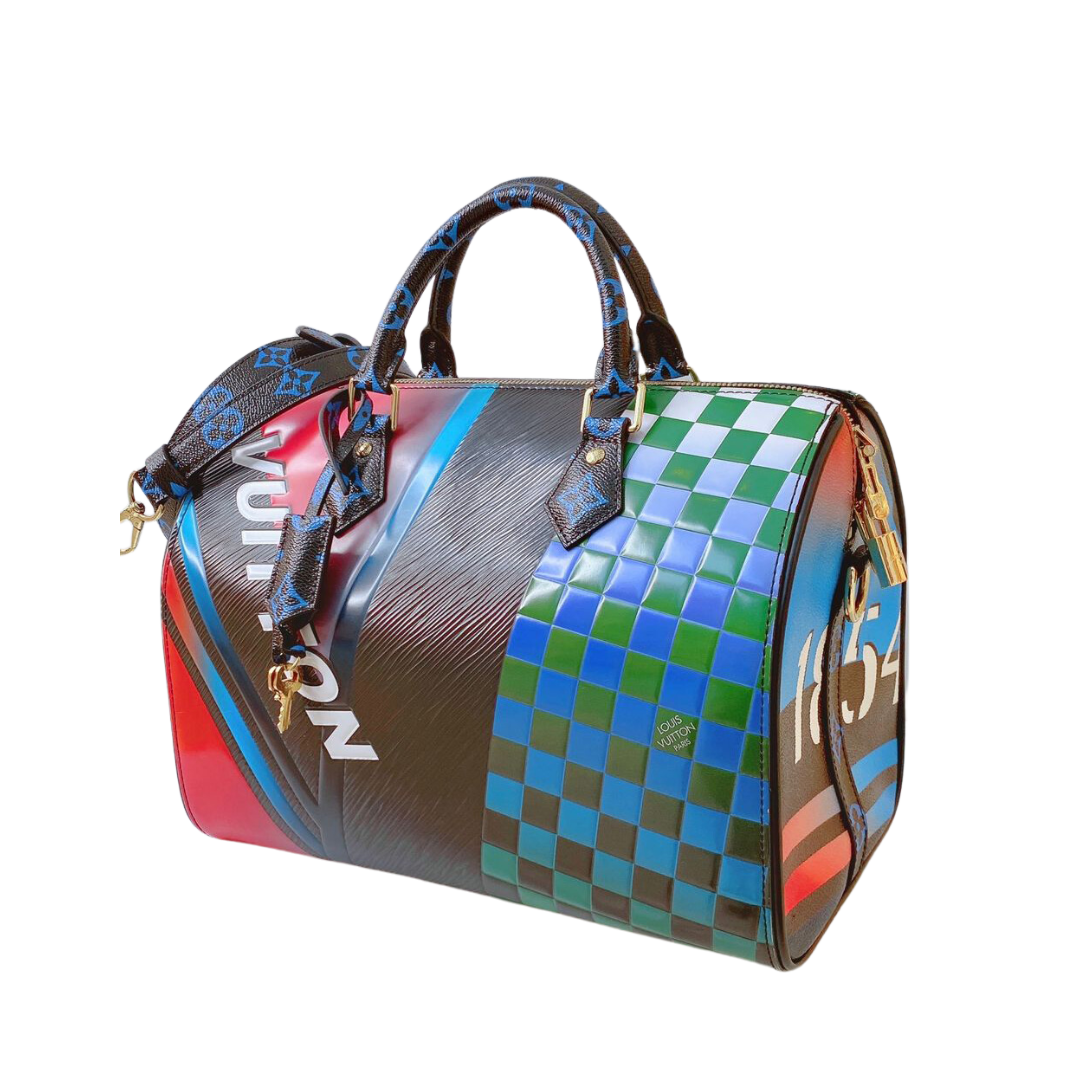 LOUIS VUITTON - SPEEDY BANDOULIERE 30 RACE PRINT My Store