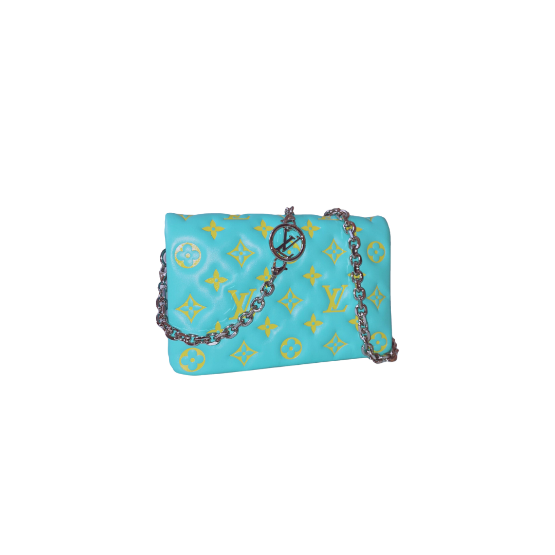 LOUIS VUITTON - MENTHE JAUNE LAMBSKIN POCHETTE COUSSIN BAG My Store