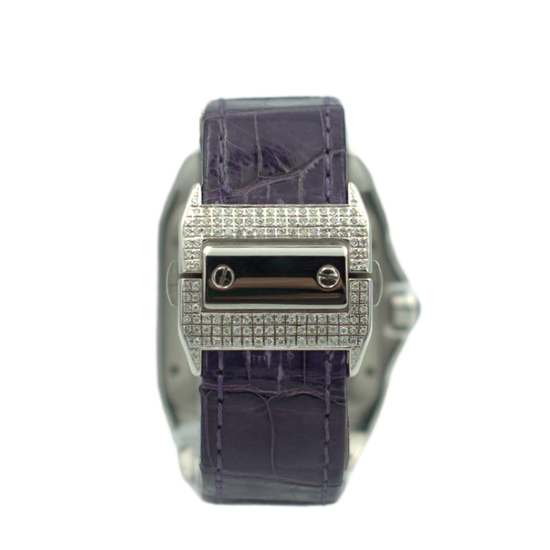 Cartier Santos 100 Medium Size - diamond set My Store
