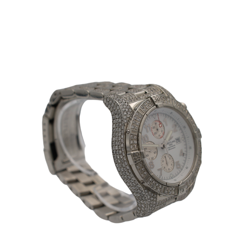 Breitling Super Avenger Chronograph - 2011 Fully Iced Out My Store