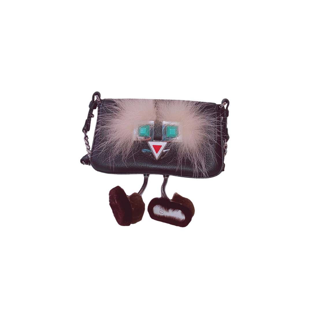Fendi - MICRO BUG BAGUETTE BAG WITH FLUFFY FEET My Store