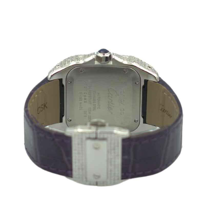 Cartier Santos 100 Medium Size - diamond set My Store