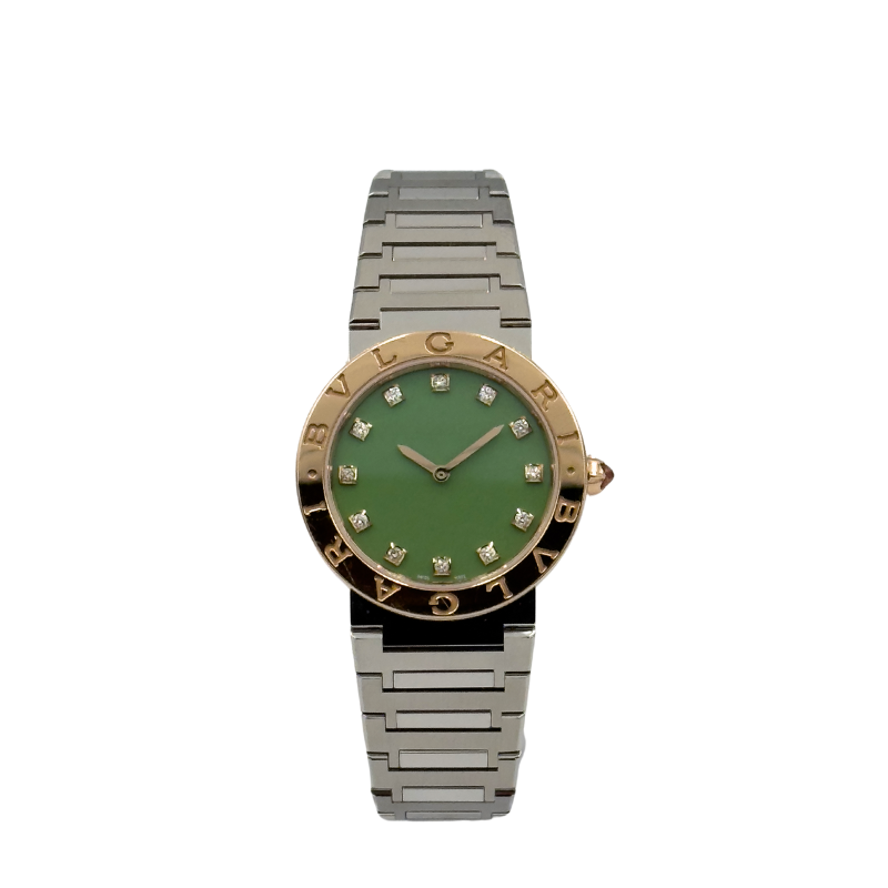 Bvlgari Bvlgari 103915 - 18k Rose Gold - Green Diamond Dial