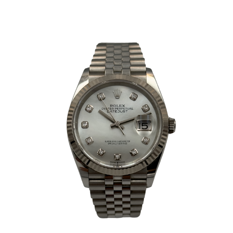 Rolex 126234 Datejust 36mm MOP Diamond Dial 2022 - Full Set