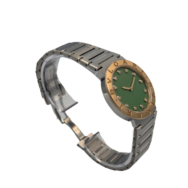 Bvlgari Bvlgari 103915 - 18k Rose Gold - Green Diamond Dial
