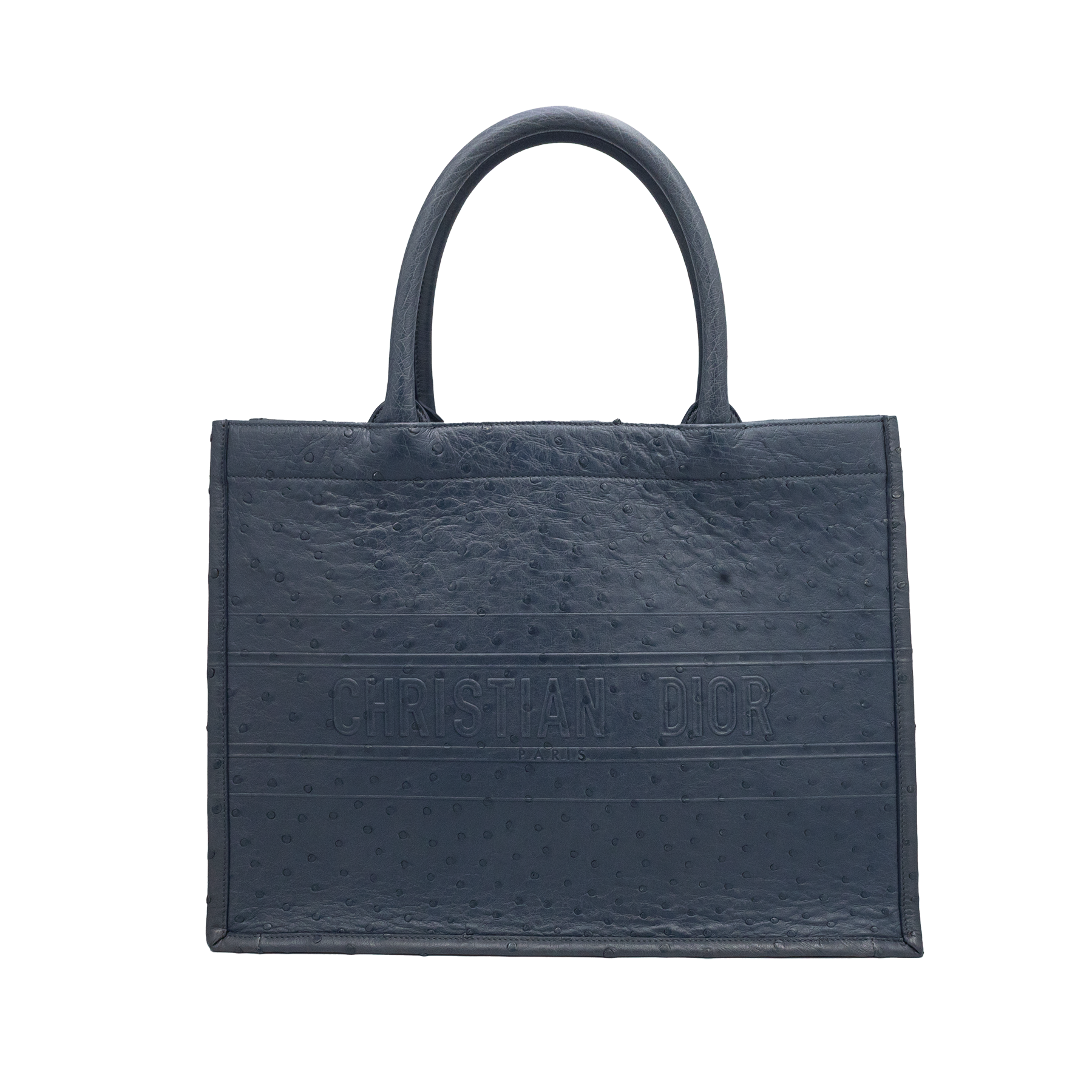 Dior Book Tote Bag Ostrich Leather My Store