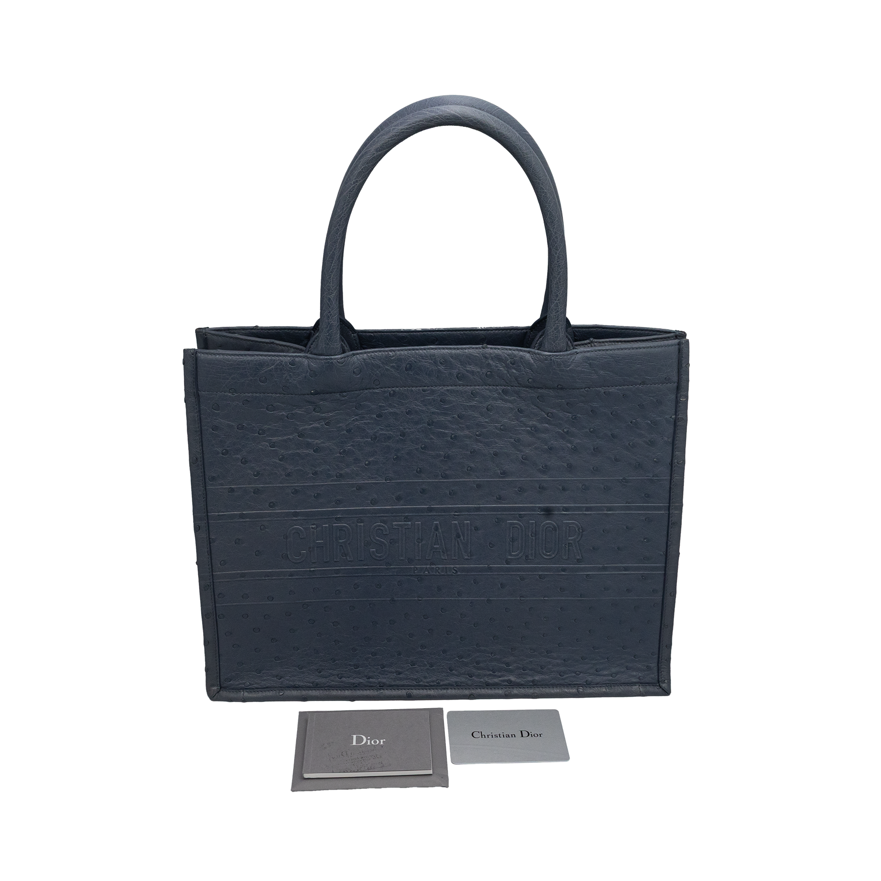 Dior Book Tote Bag Ostrich Leather My Store