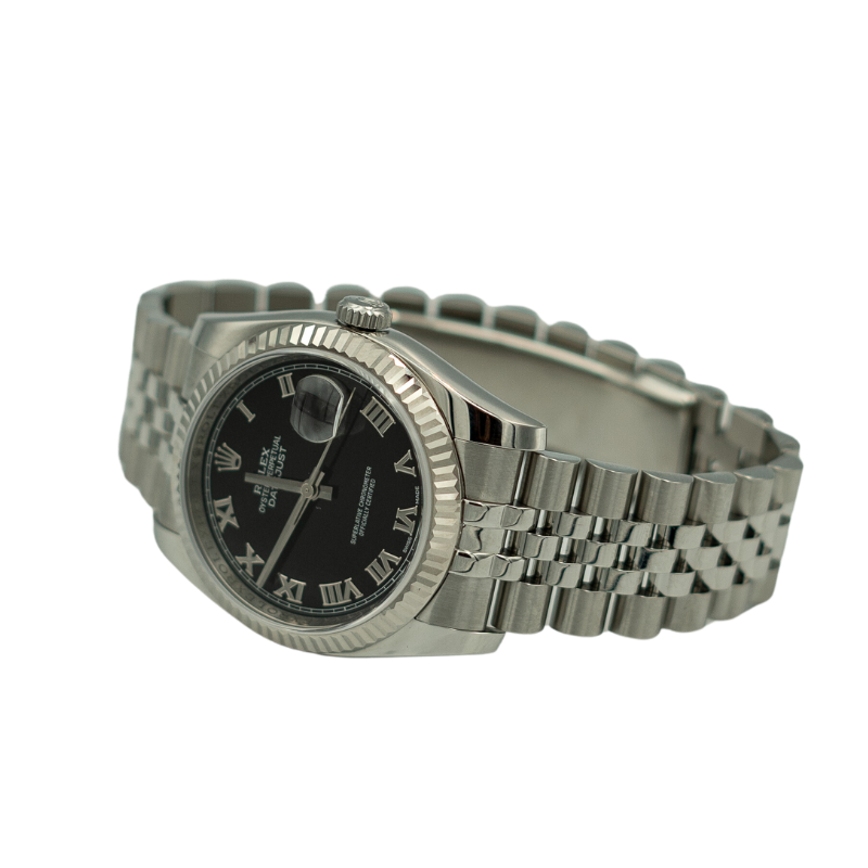 Rolex 116234 Datejust 36mm Black Roman Dial My Store