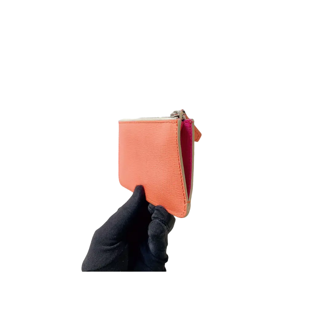 Fendi - MULTICOLOUR MONSTER VITELLO ELITE LEATHER KEY RING POUCH My Store