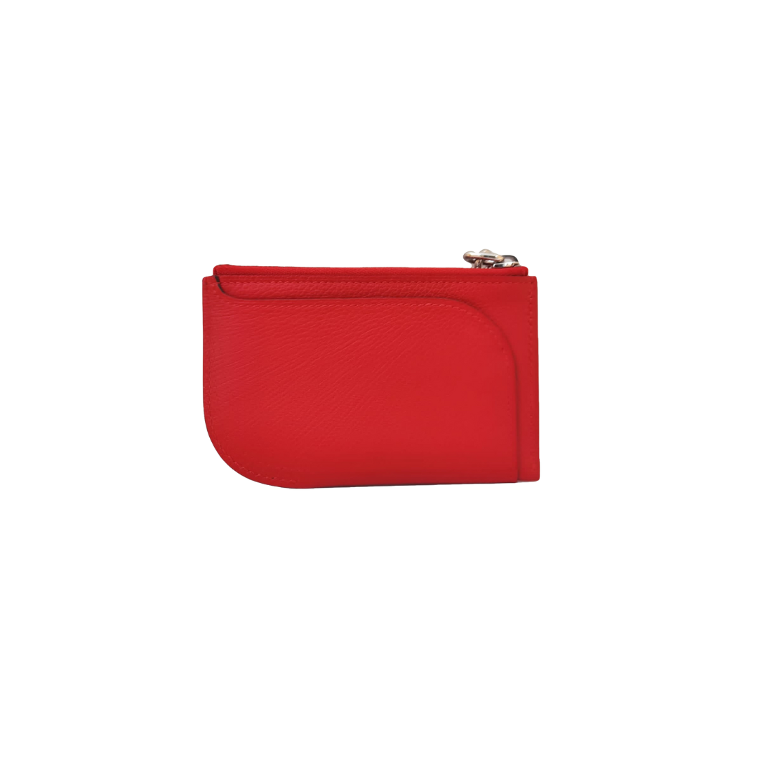 Hermes - RED EVERCOLOUR STRAP CARD HOLDER