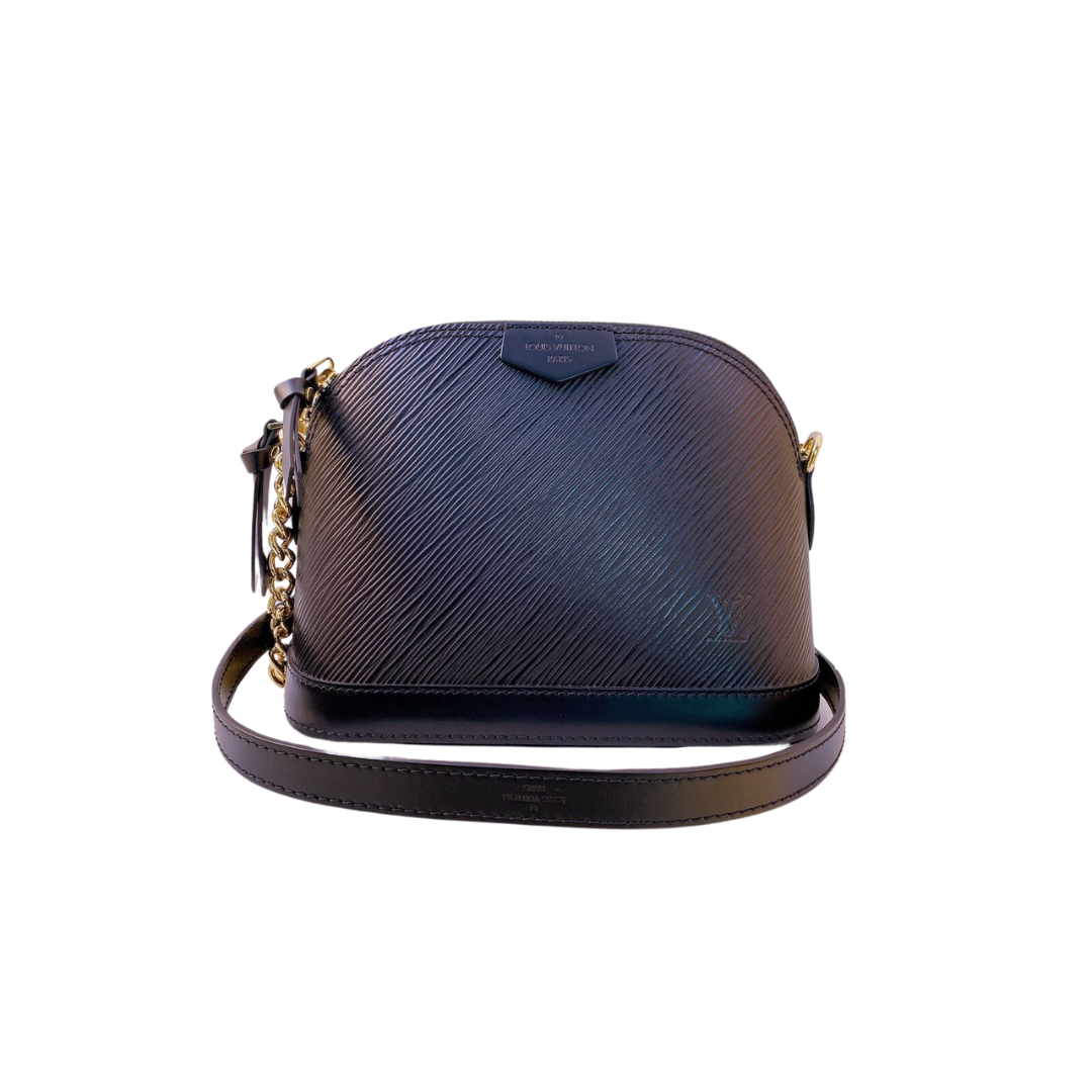 LOUIS VUITTON - BLACK EPI ALMA CHAIN MINI CROSSBODY BAG SN2128 My Store