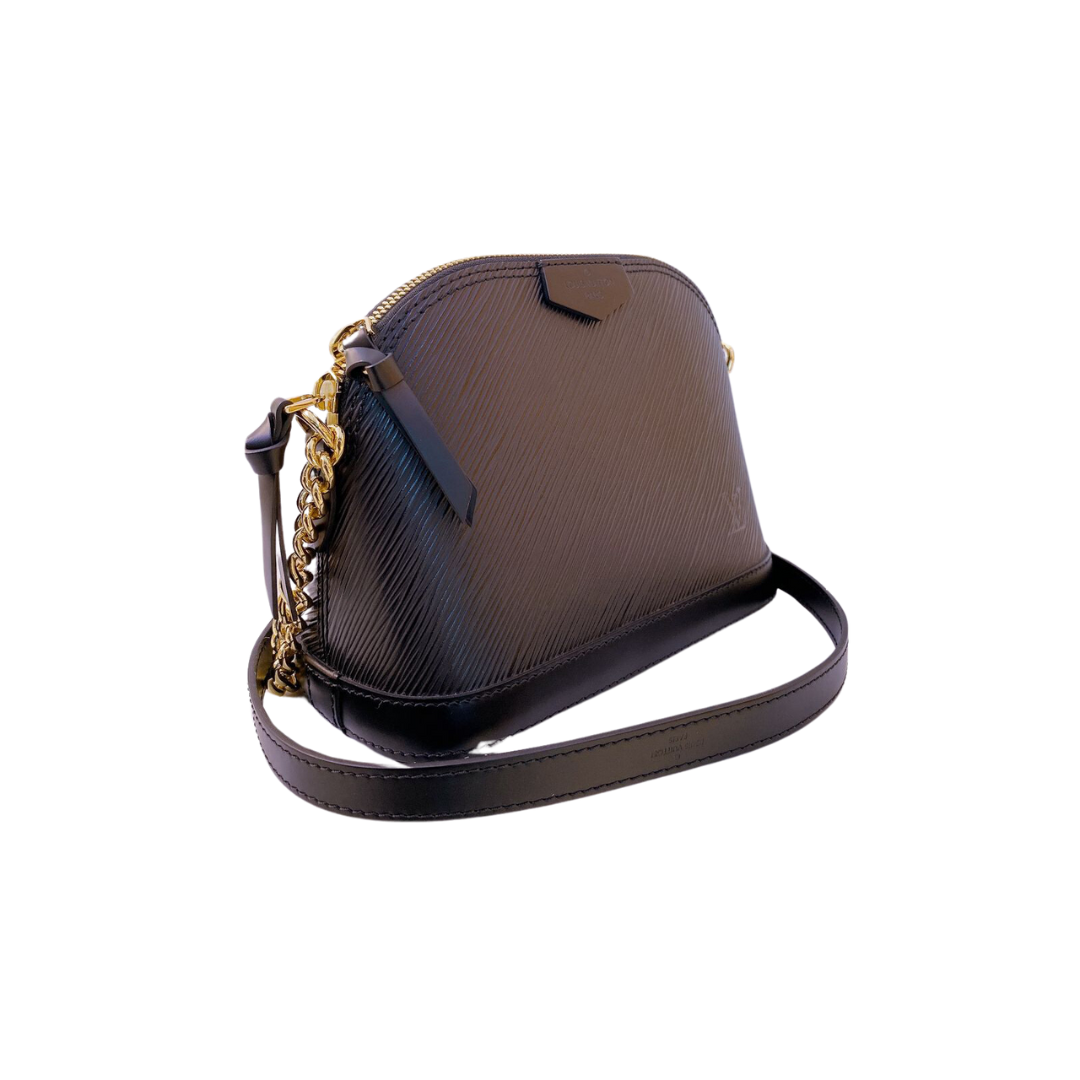 LOUIS VUITTON - BLACK EPI ALMA CHAIN MINI CROSSBODY BAG SN2128 My Store