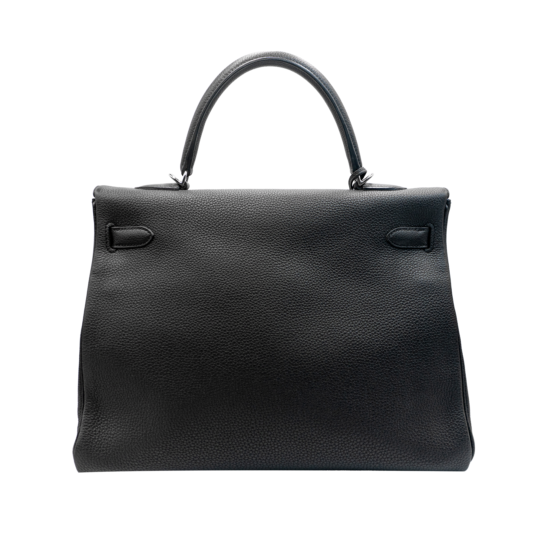 Hermes - BLACK TOGO LEATHER KELLY PHW BAG 35