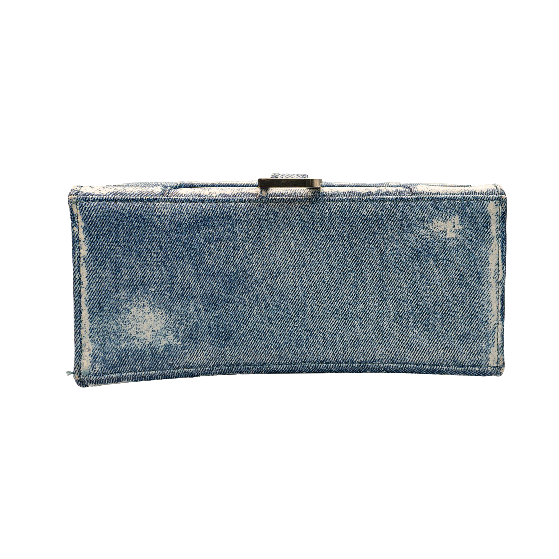BALENCIAGA - Small Hourglass Cotton Denim Bag