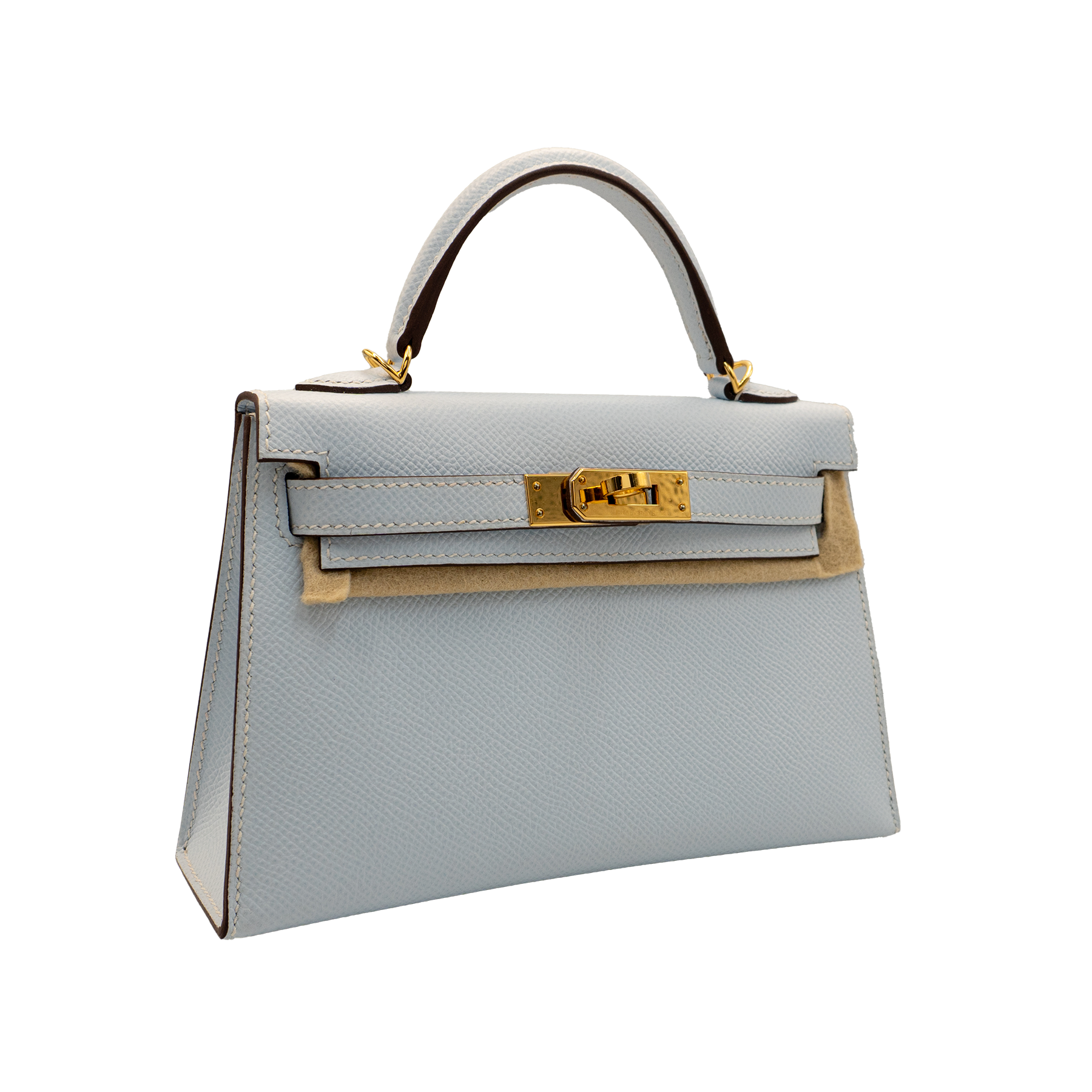 Hermes Bleu Brume Epsom Mini Kelly 20 II