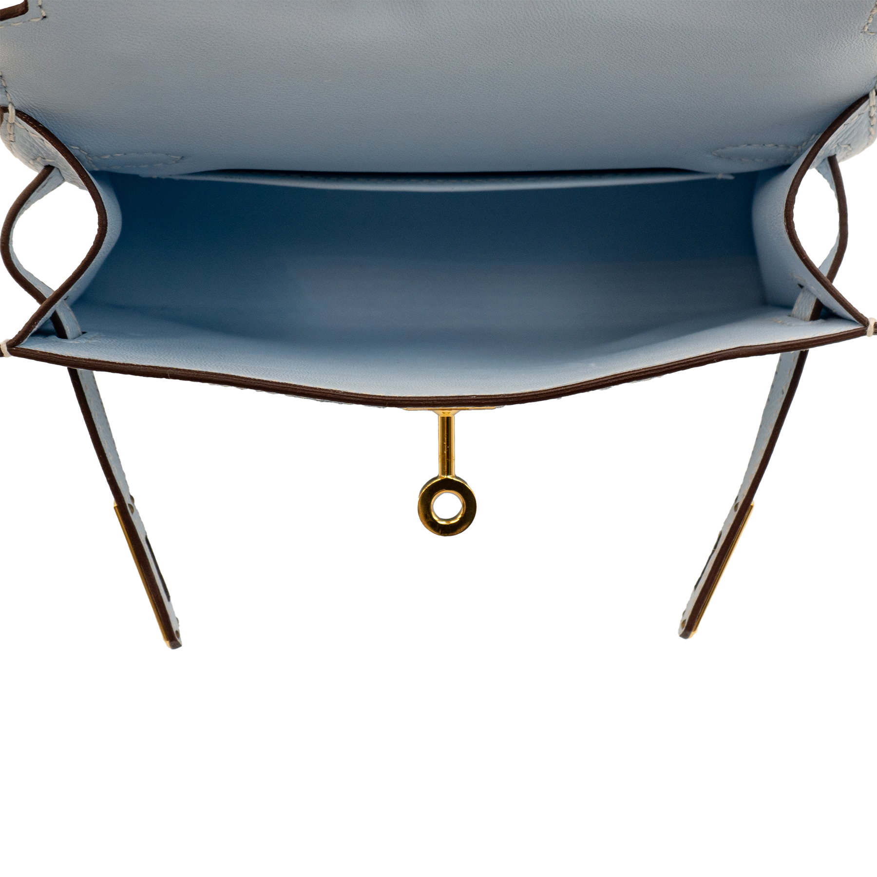 Hermes Bleu Brume Epsom Mini Kelly 20 II