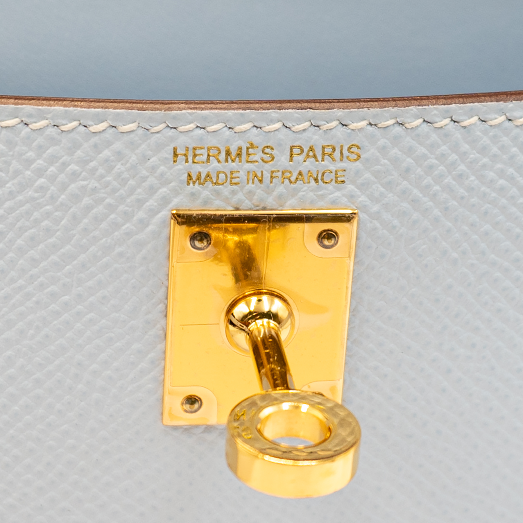 Hermes Bleu Brume Epsom Mini Kelly 20 II My Store