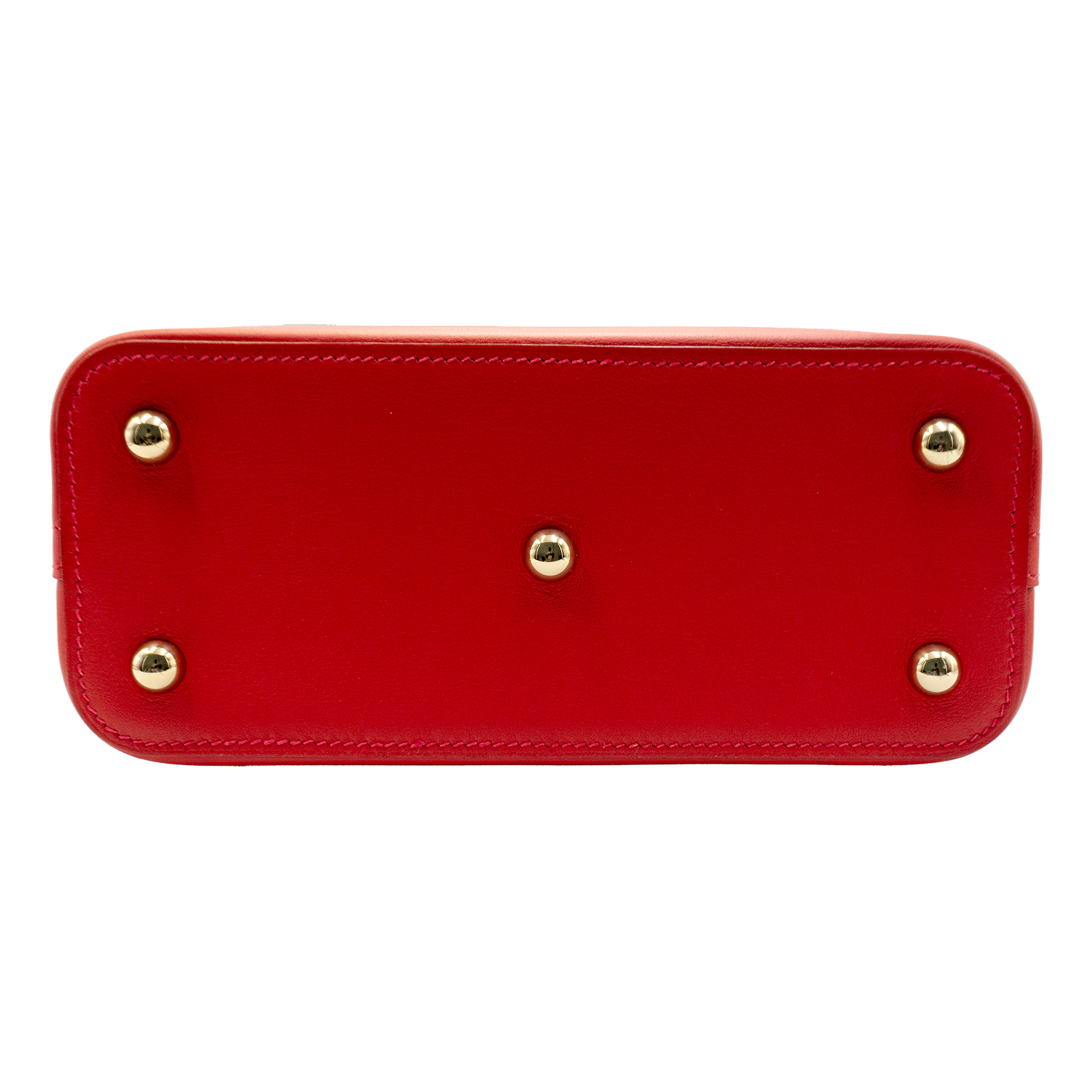 HERMES VERMILLON SWIFT LEATHER BOLIDE SECRET