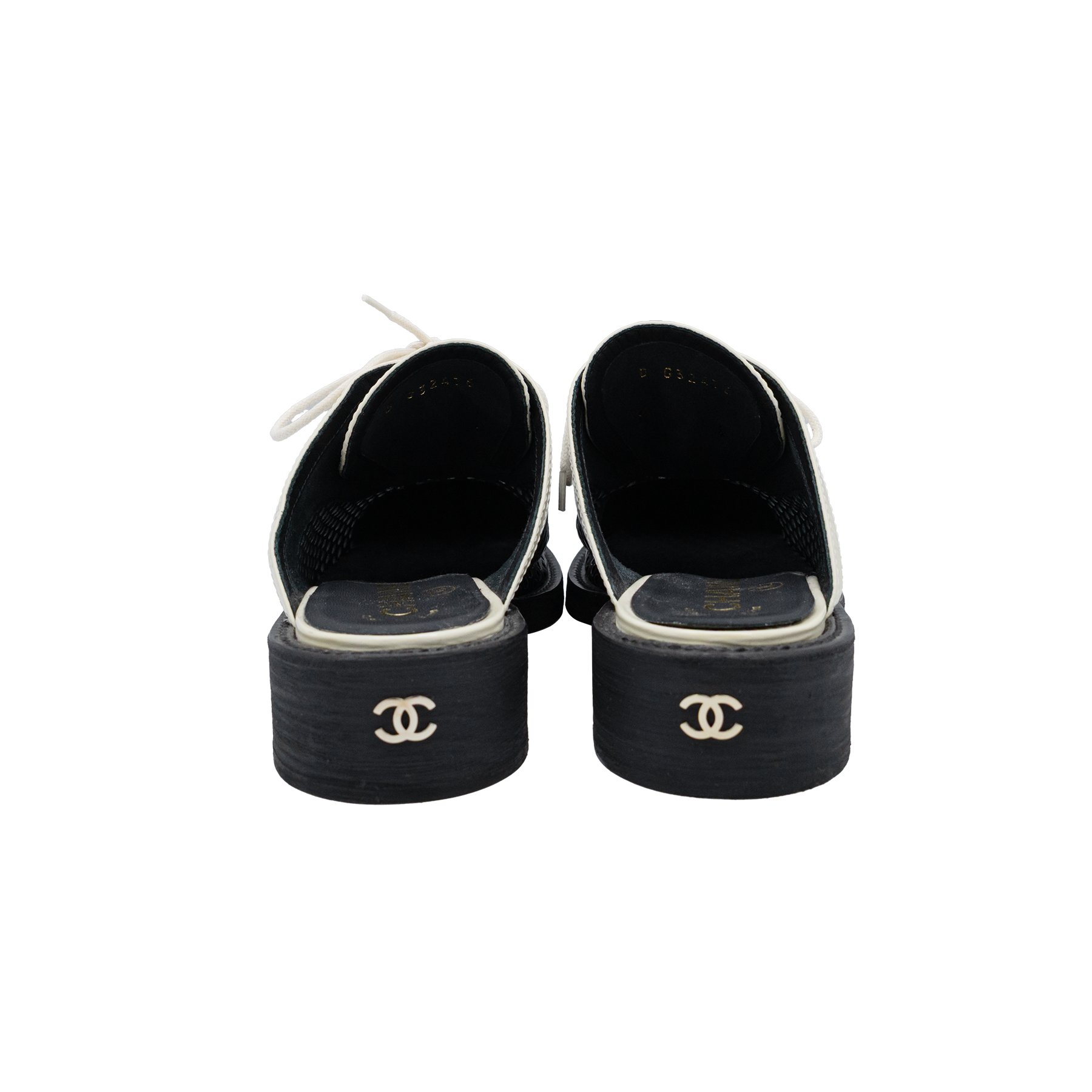 Chanel Patent Leather And Foil Lazer Cut Cuba Cruise Oxford Mules