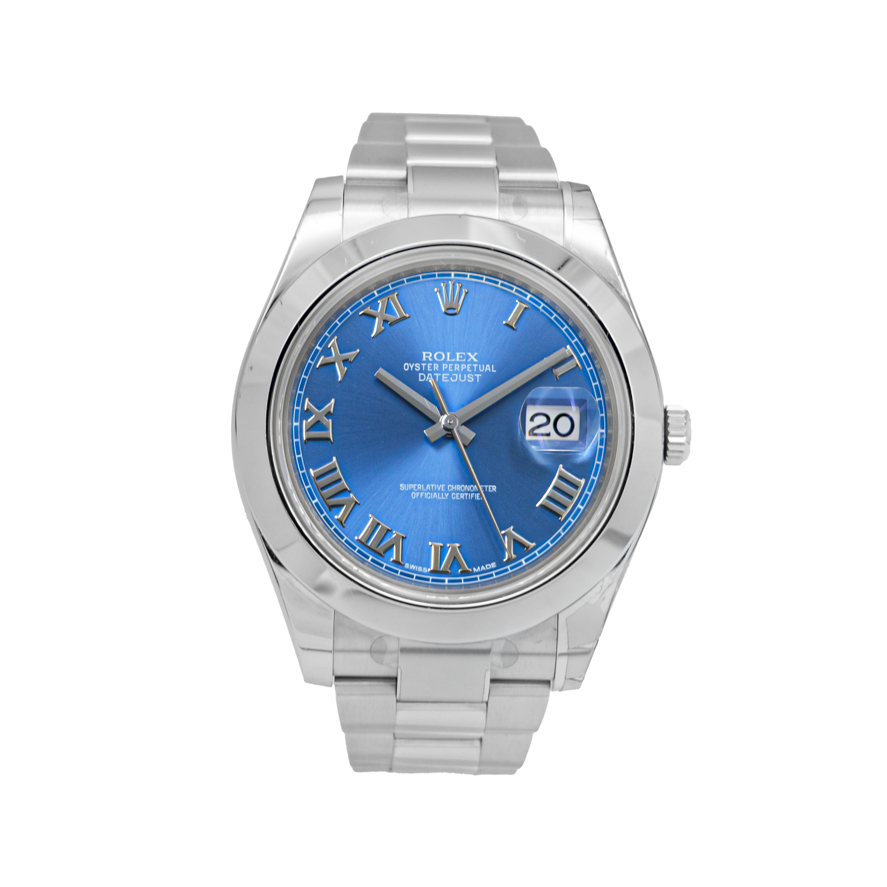 Rolex Datejust 41mm 116300-0029 Blue Roman Dial - 2016