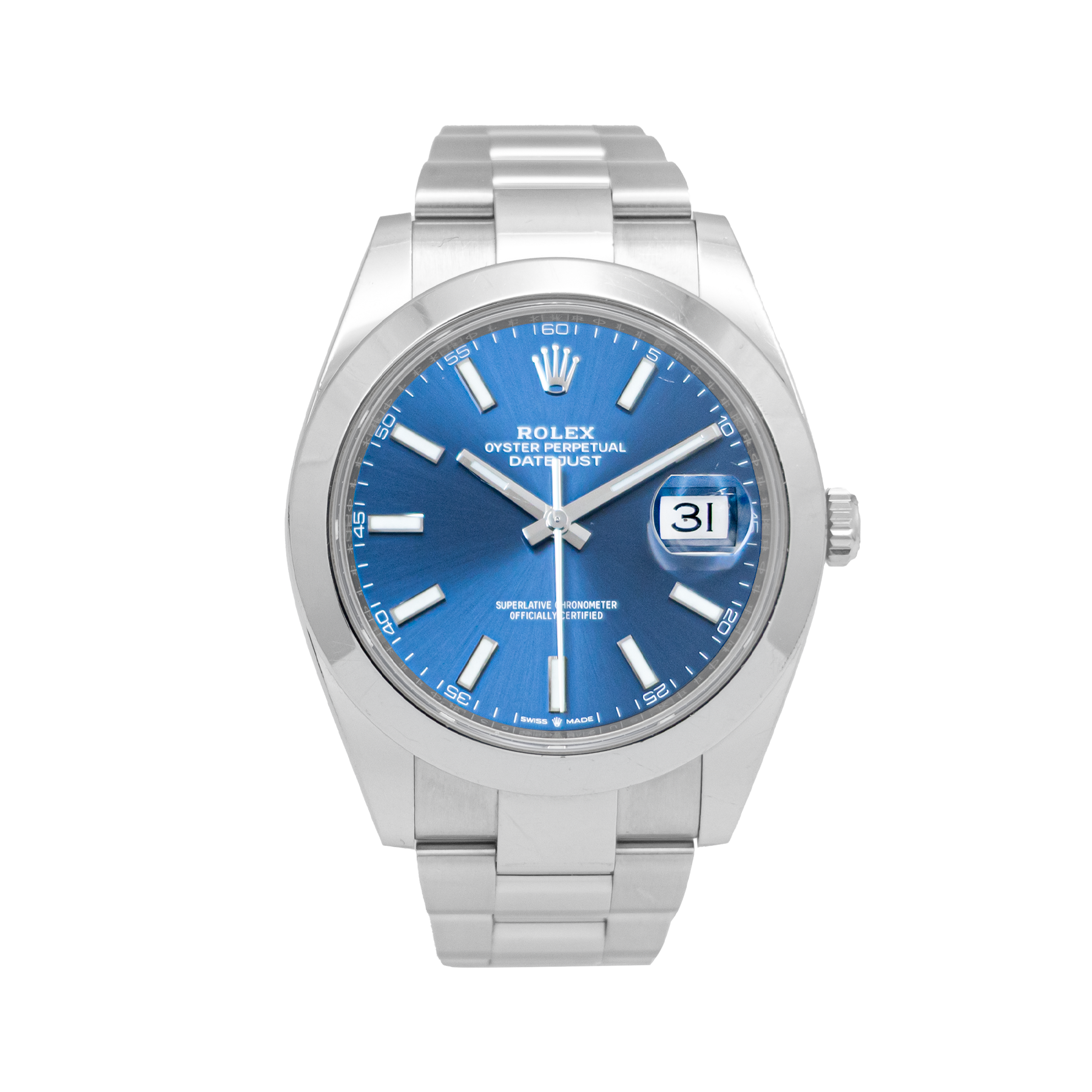 Rolex 126300 Datejust 41mm Blue Index - 2022 Full Set