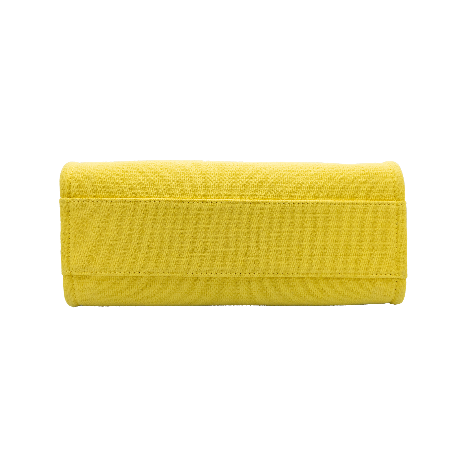 Chanel Deauville Large Tote in Yellow with White Logo Print