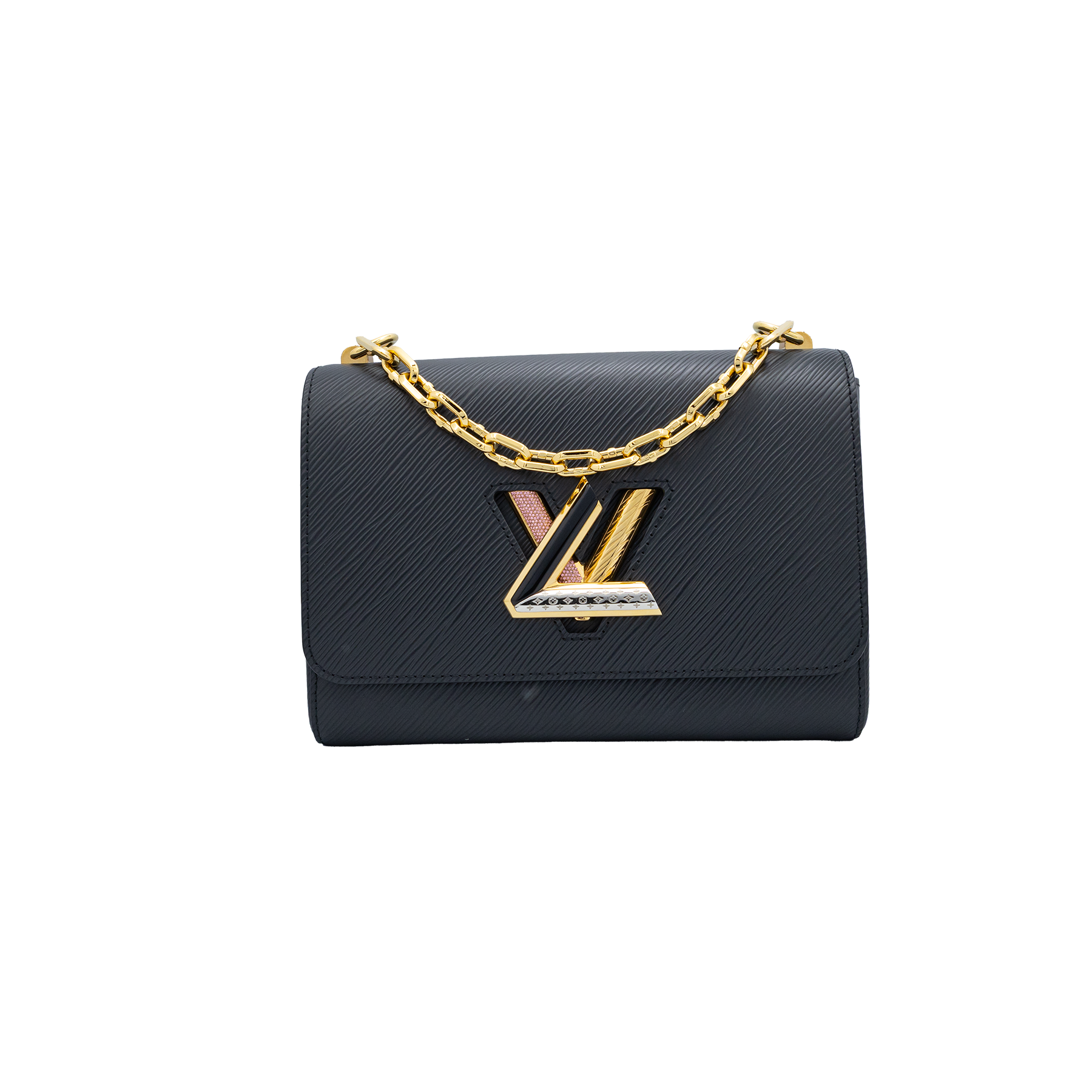 Louis Vuitton Black Epi Leather Twist MM Bag