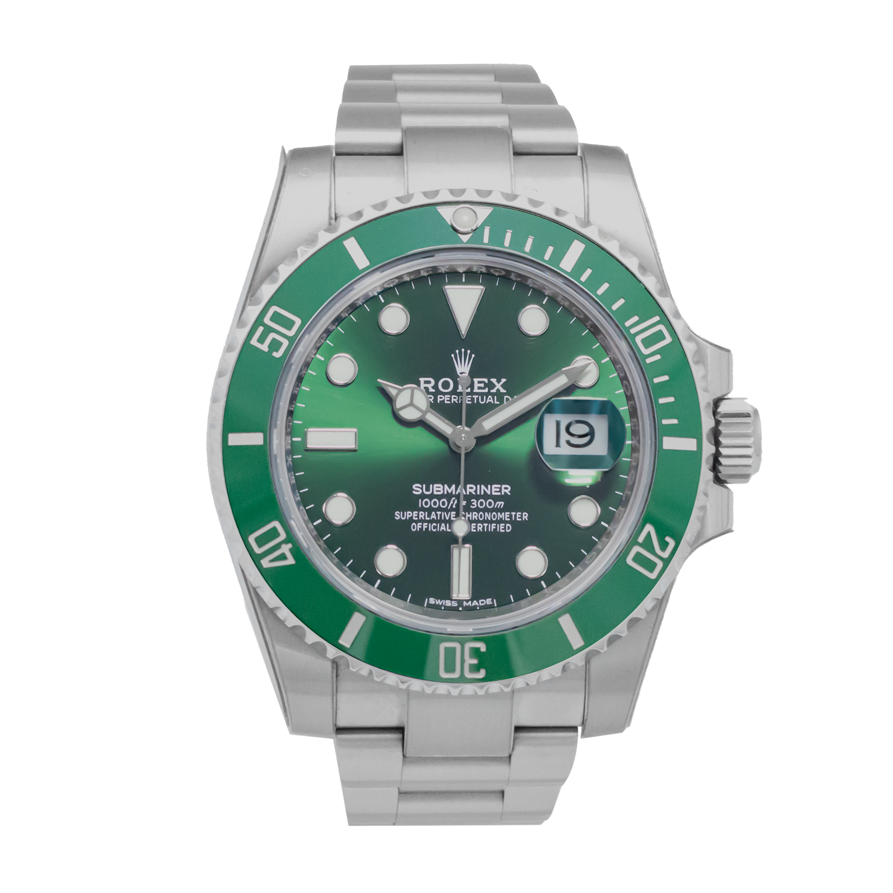 Rolex 116610LV Submariner Hulk - 2019 Full Set