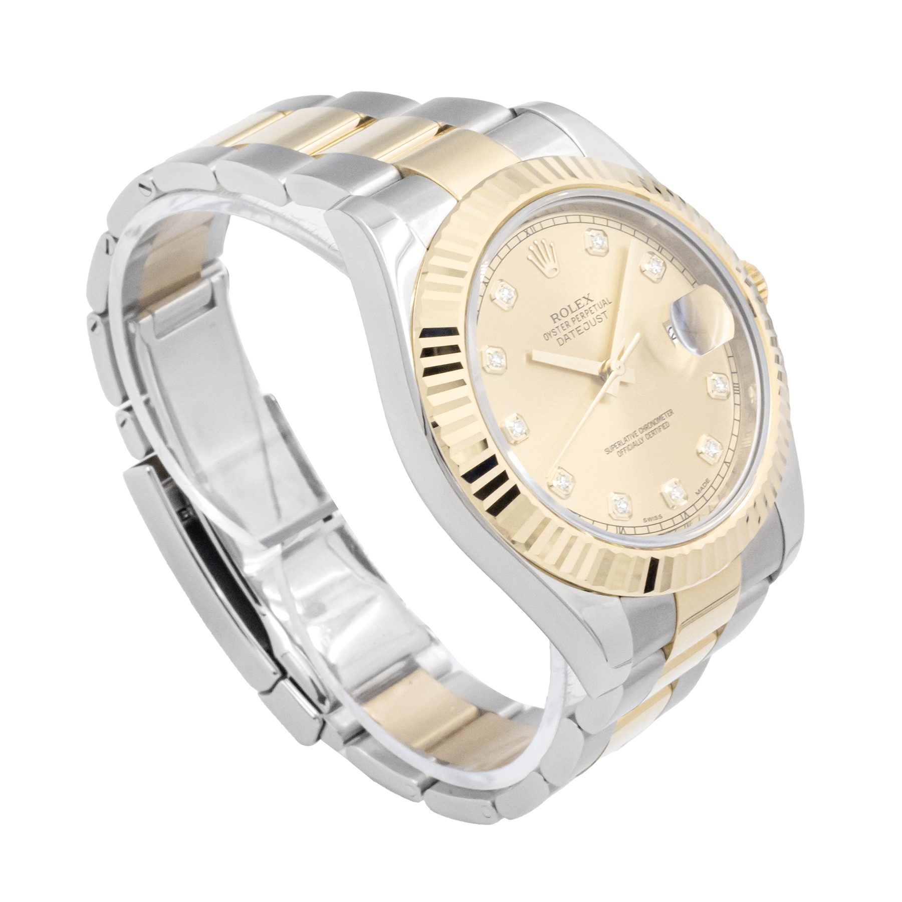 Rolex 116333 Datejust 41 Diamond Champagne Dial