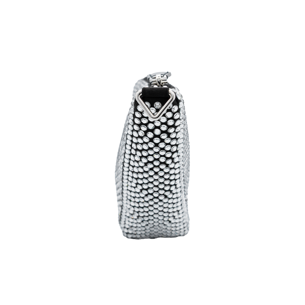 Prada Crystal-Embellished Triangle Shoulder Bag