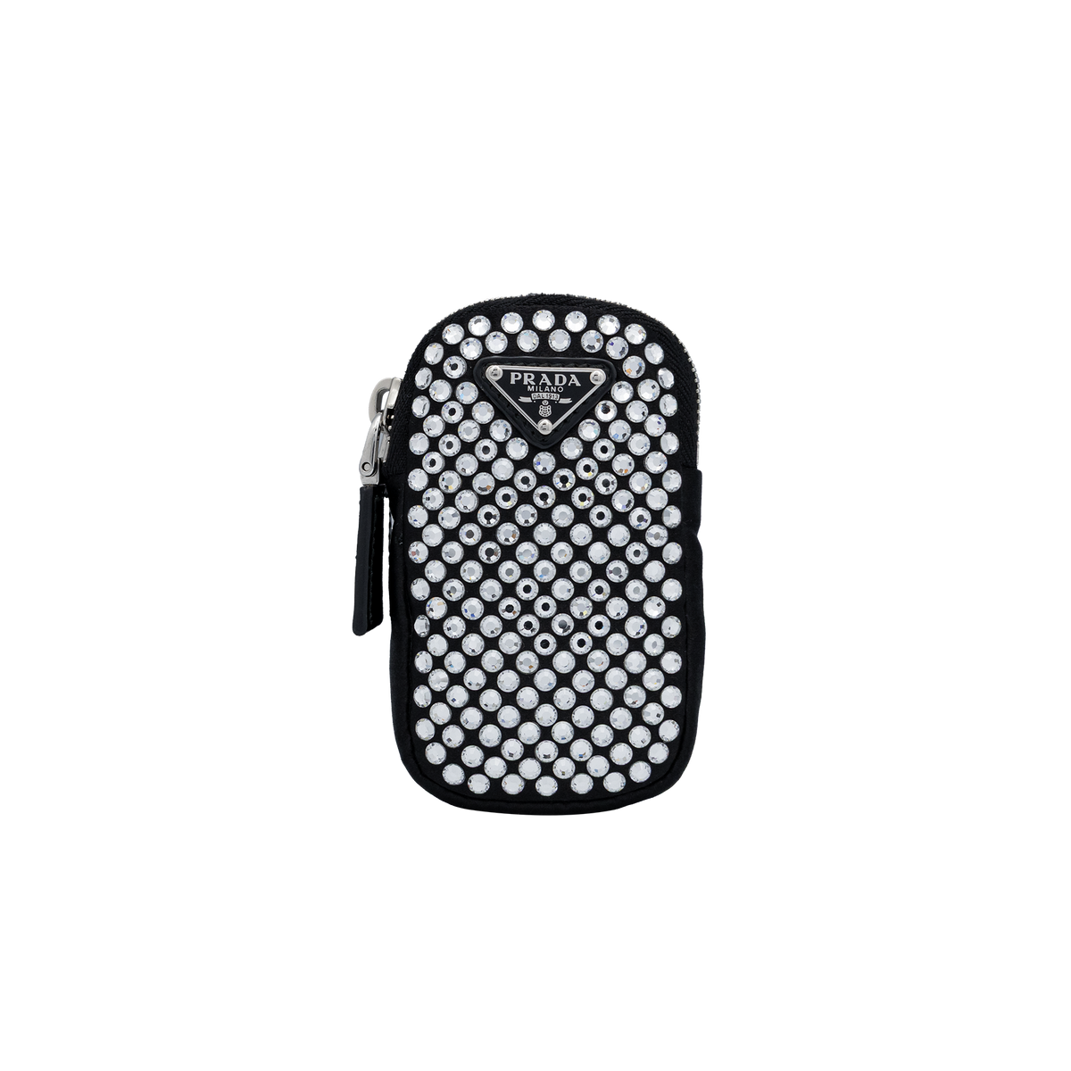 Prada Crystal-Embellished Triangle Shoulder Bag