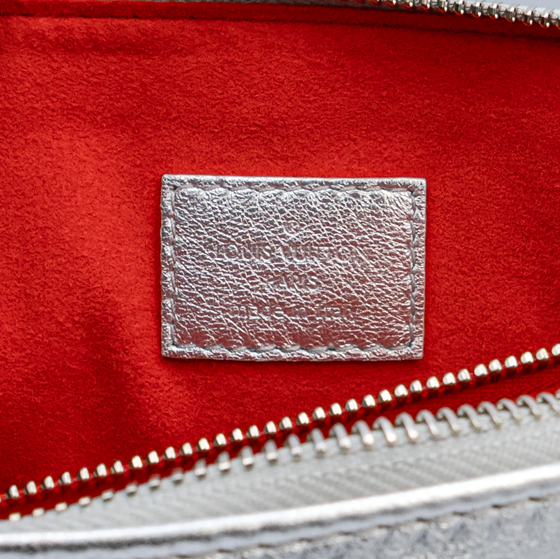 Louis Vuitton Metallic Silver Puffy Monogram Embossed Coussin PM Bag