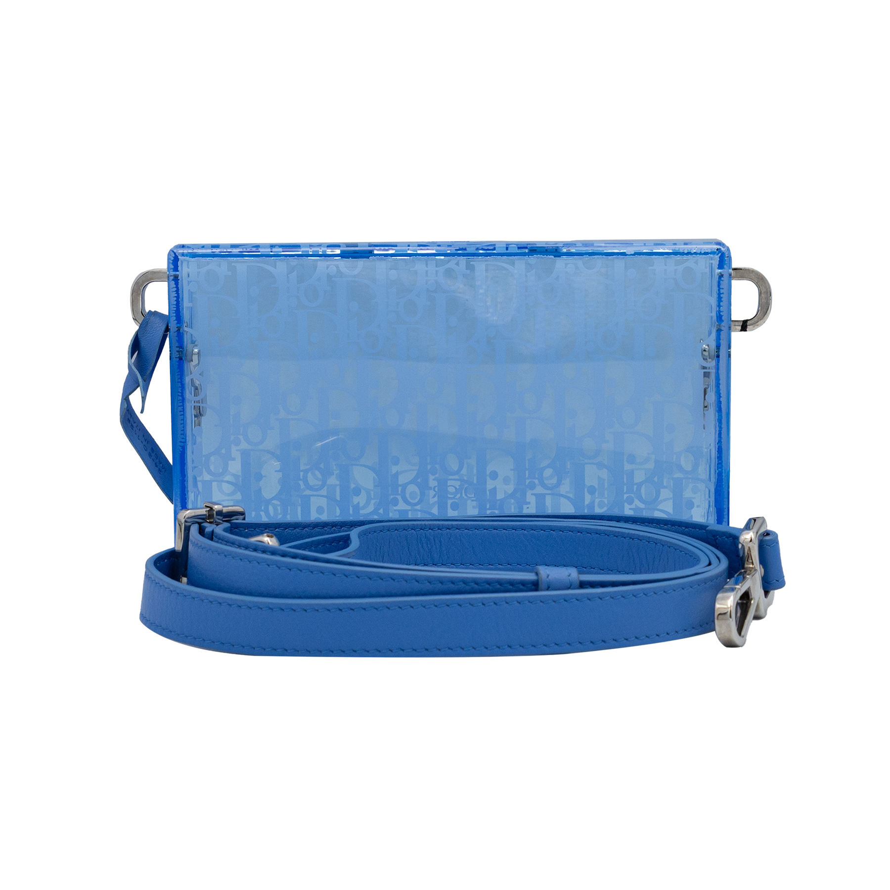Christian Dior Blue x Rimowa Plexiglass Pouch Bag for Men My Store