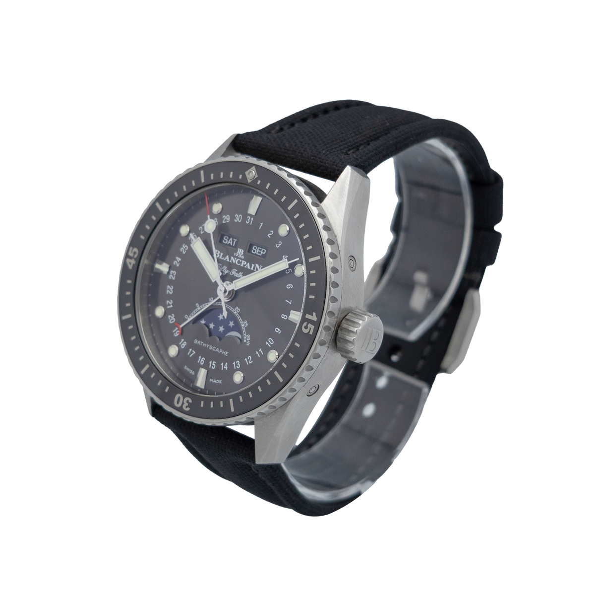 Blancpain 5054-1110-B52A 43mm Fifty Fathoms Bathyscaphe Quantième Complet Phases de Lune - 2022