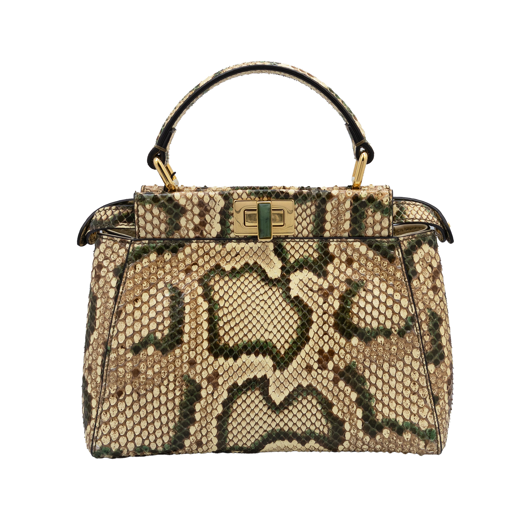 Fendi Peekaboo Mini Python Bag