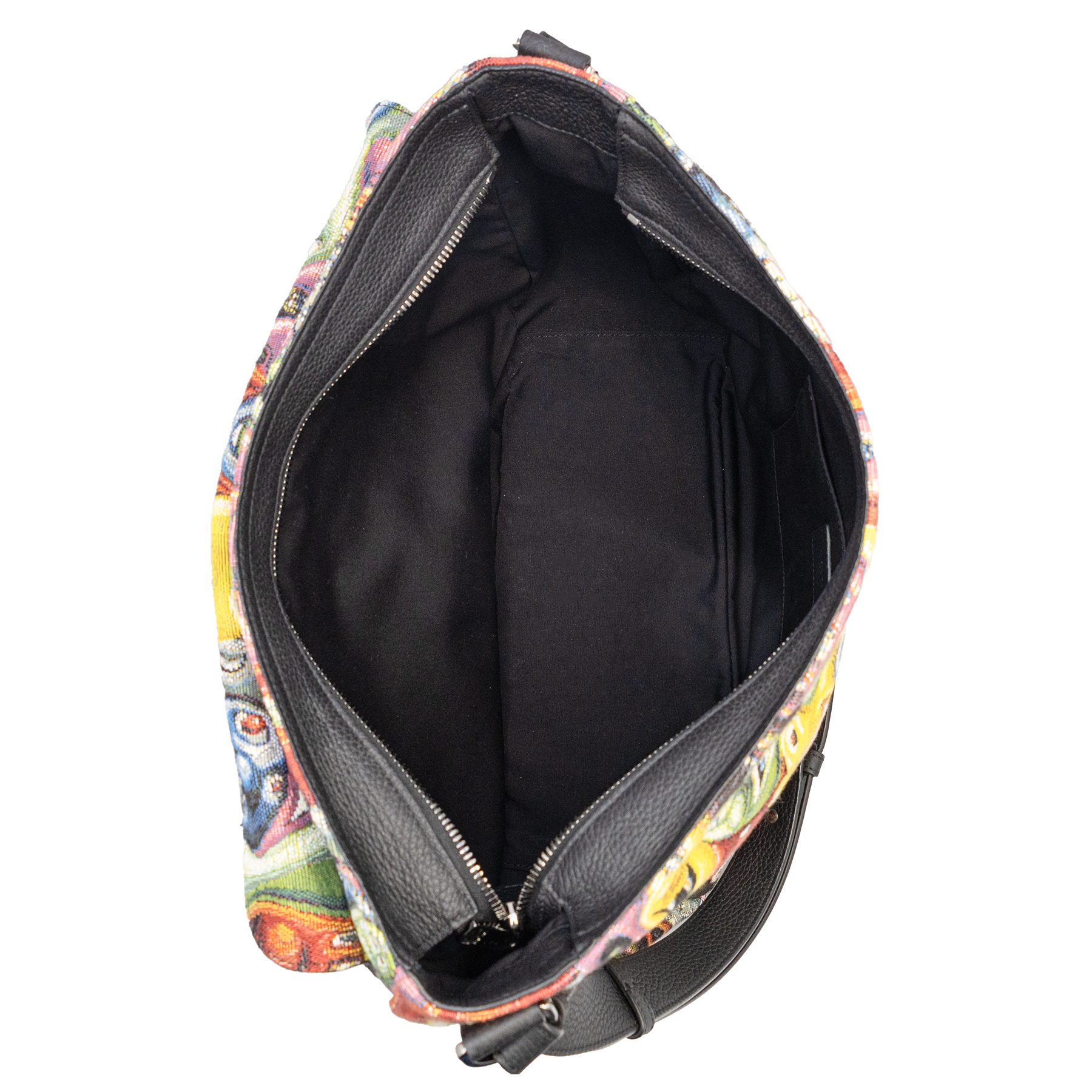 DIOR X KENNY SCHARF Jacquard Printed Soft Saddle Bag My Store