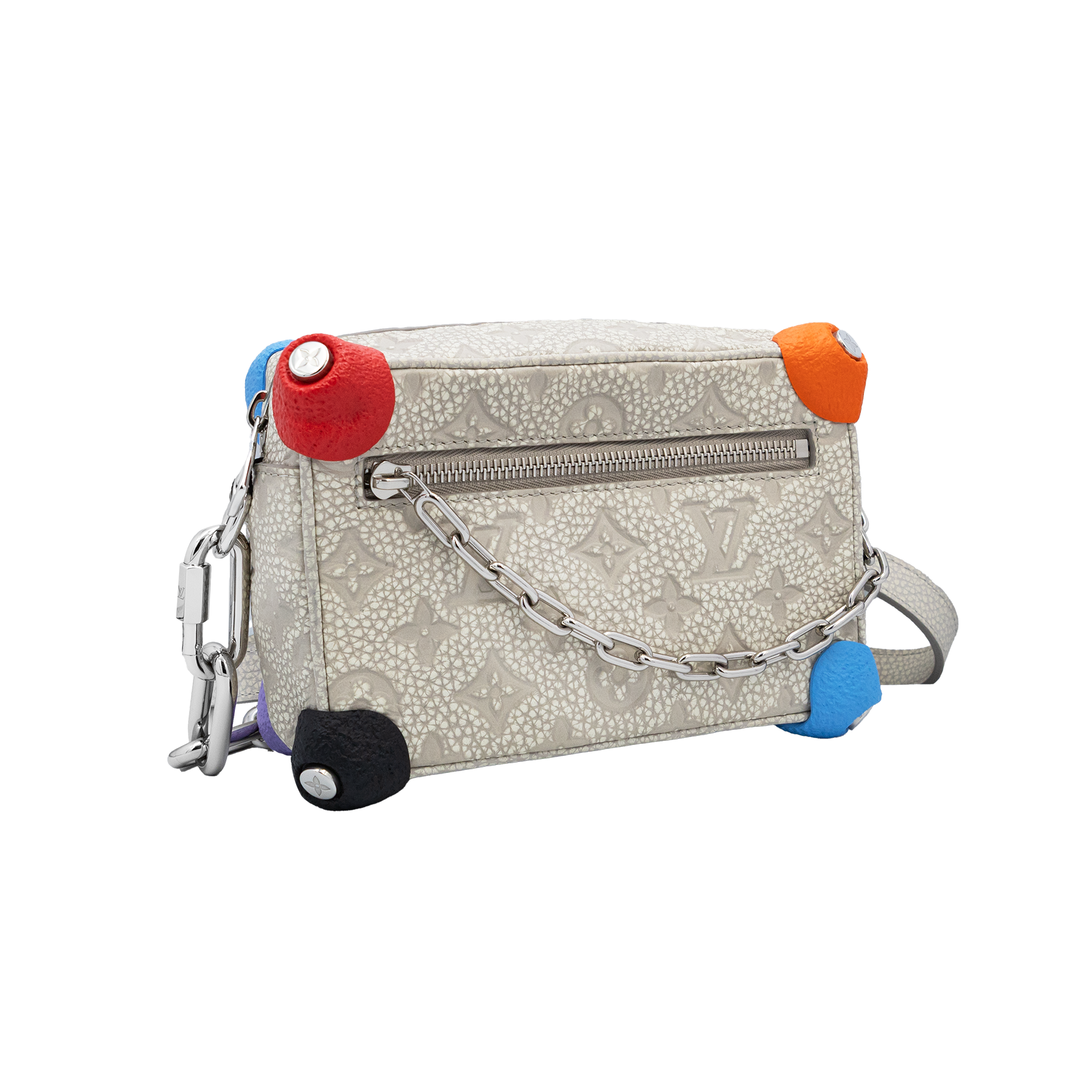 Louis Vuitton Taurillon Embossed Monogram Mini Soft Trunk Chalk Bag for Men My Store