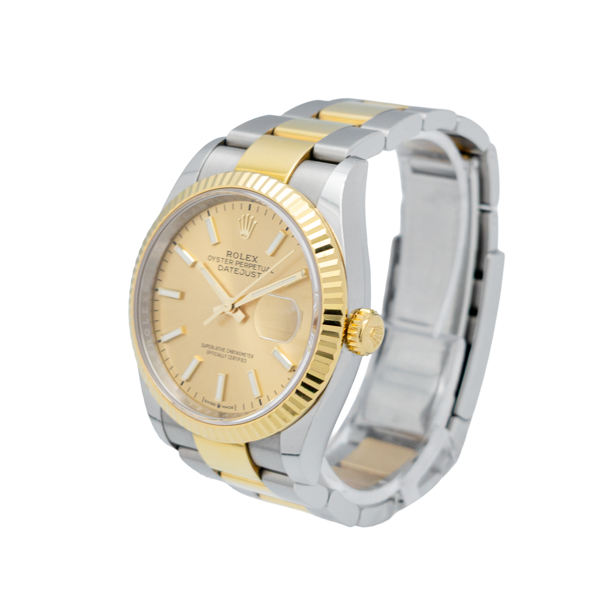 Rolex 126233 Datejust 36mm Champagne Index Dial - 2022