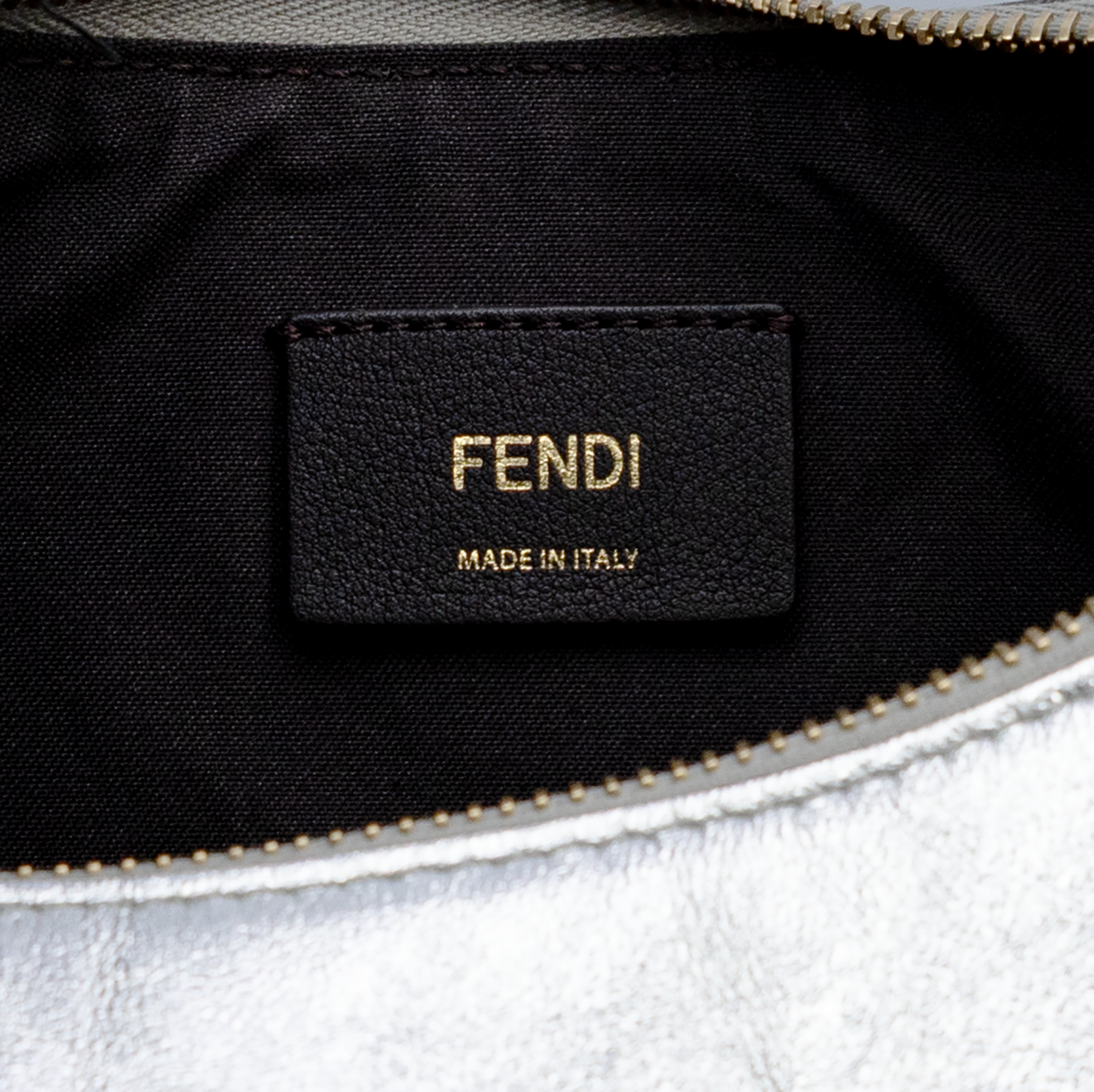 Fendi Fendigraphy Metallic Leather Small Bag