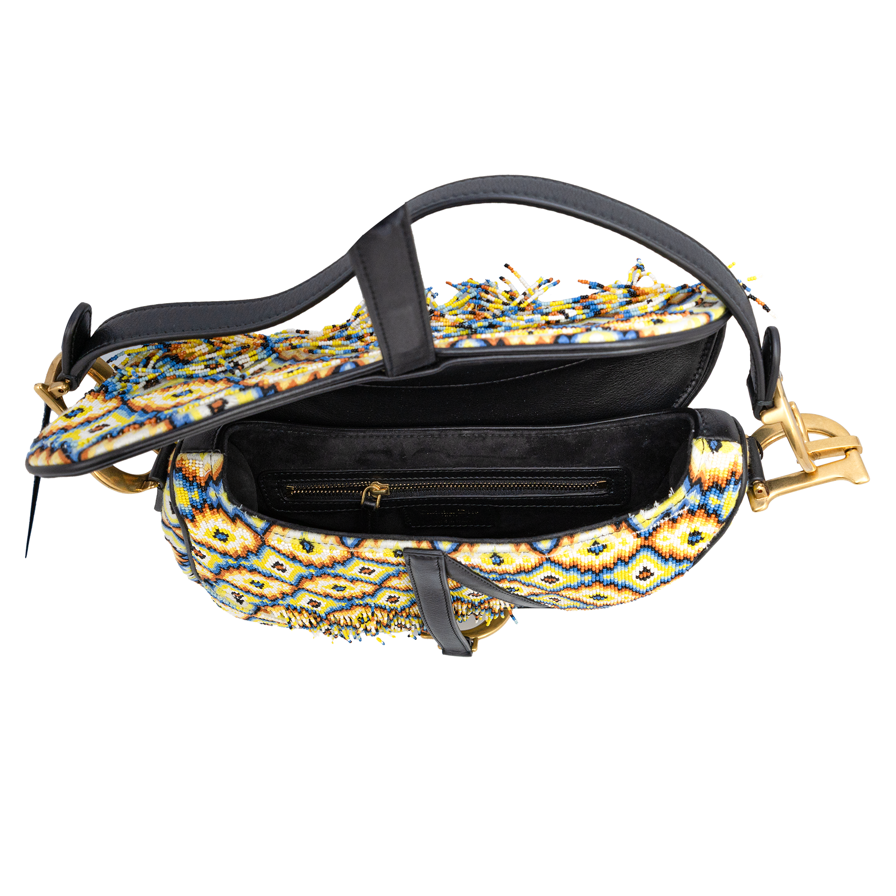 DIOR Saddle All-Over Embroidered with Beads and fingers Medium Bag My Store
