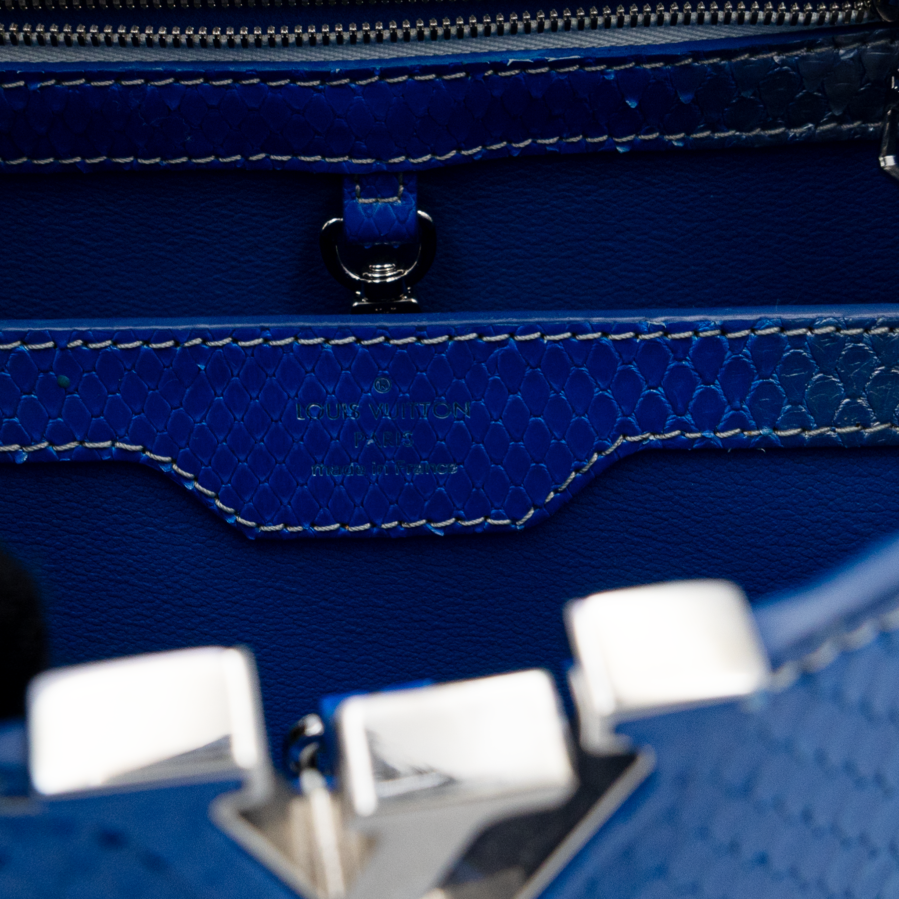 Louis Vuitton Bicolor Python Capucines BB Bag