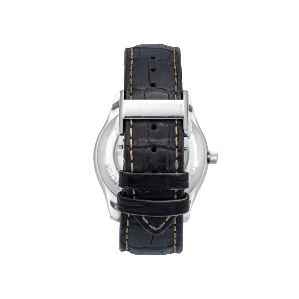 Longines L2.919.4.78.3 42mm Master Collection Moonphase Silver Barleycorn Dial Brown Leather Strap – 2023