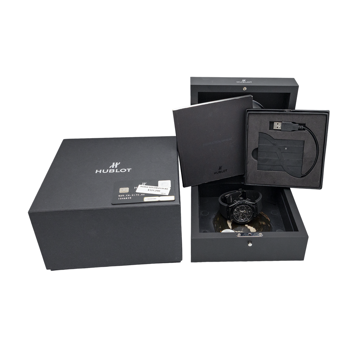 Hublot 525.CM.0170.RX 45mm Classic Fusion Chronograph Black Magic - 2014
