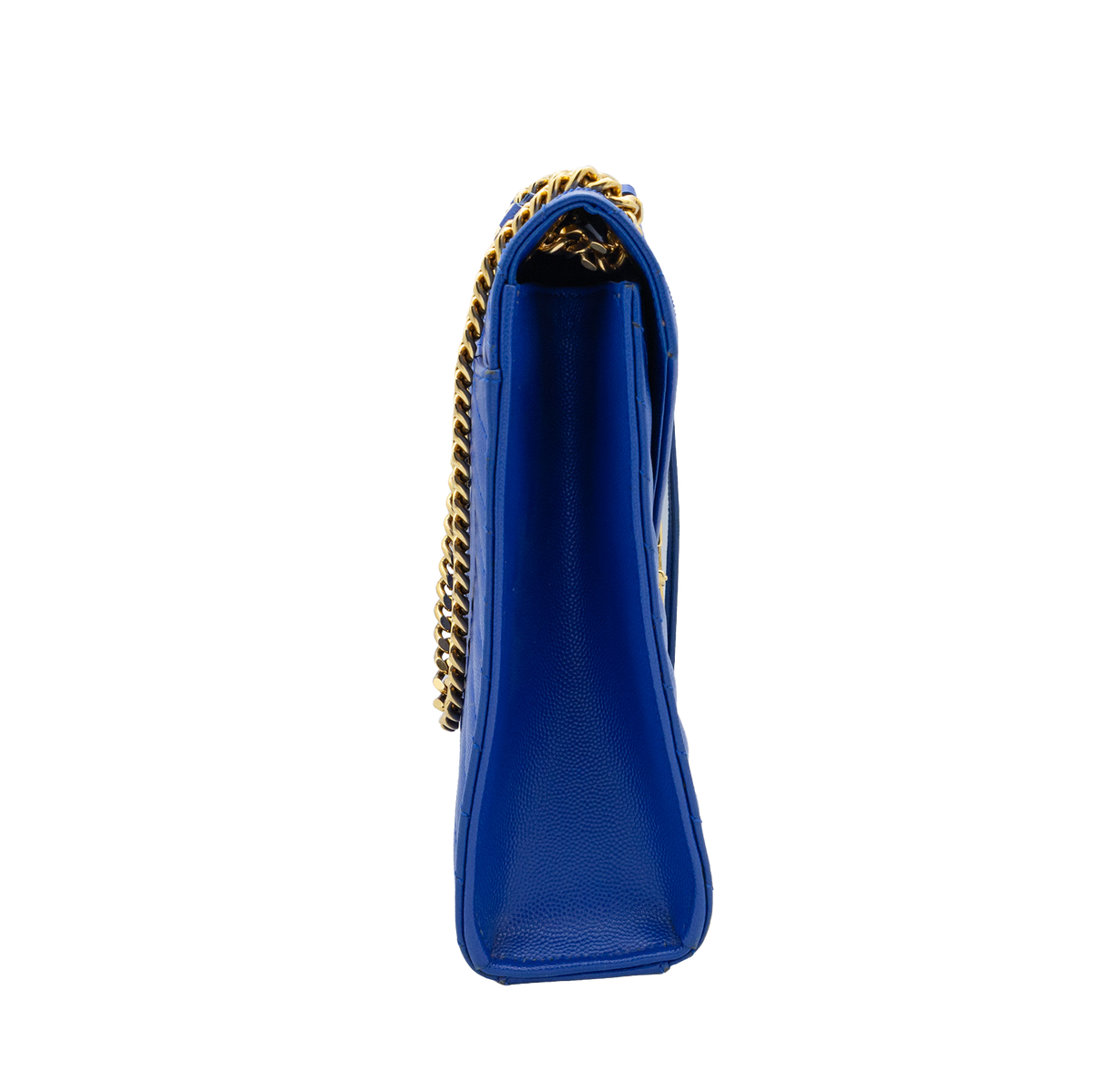 Yves Saint Laurent Chevron -Quilted Royal Blue