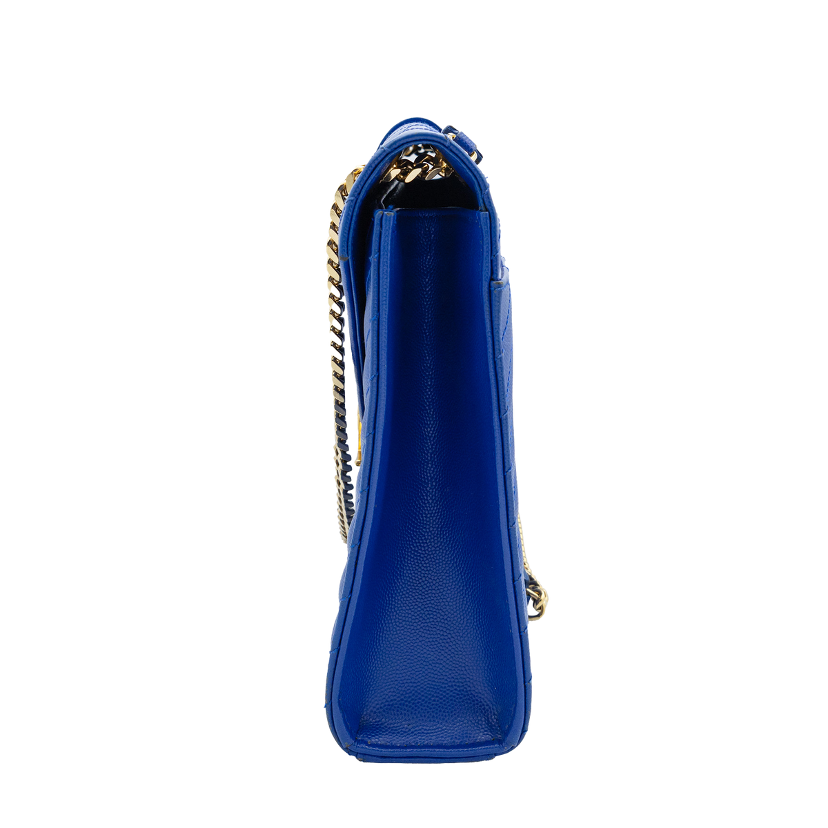 Yves Saint Laurent Chevron -Quilted Royal Blue