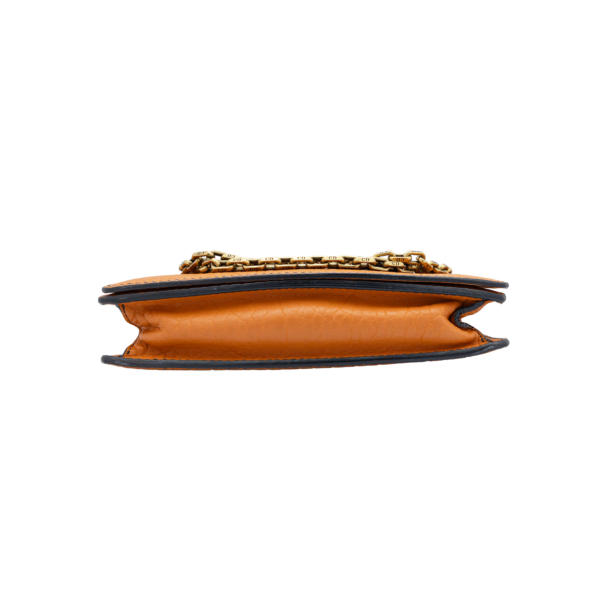 Dior J'Adior Chain Flap Orange Leather Shoulder Bag Dior