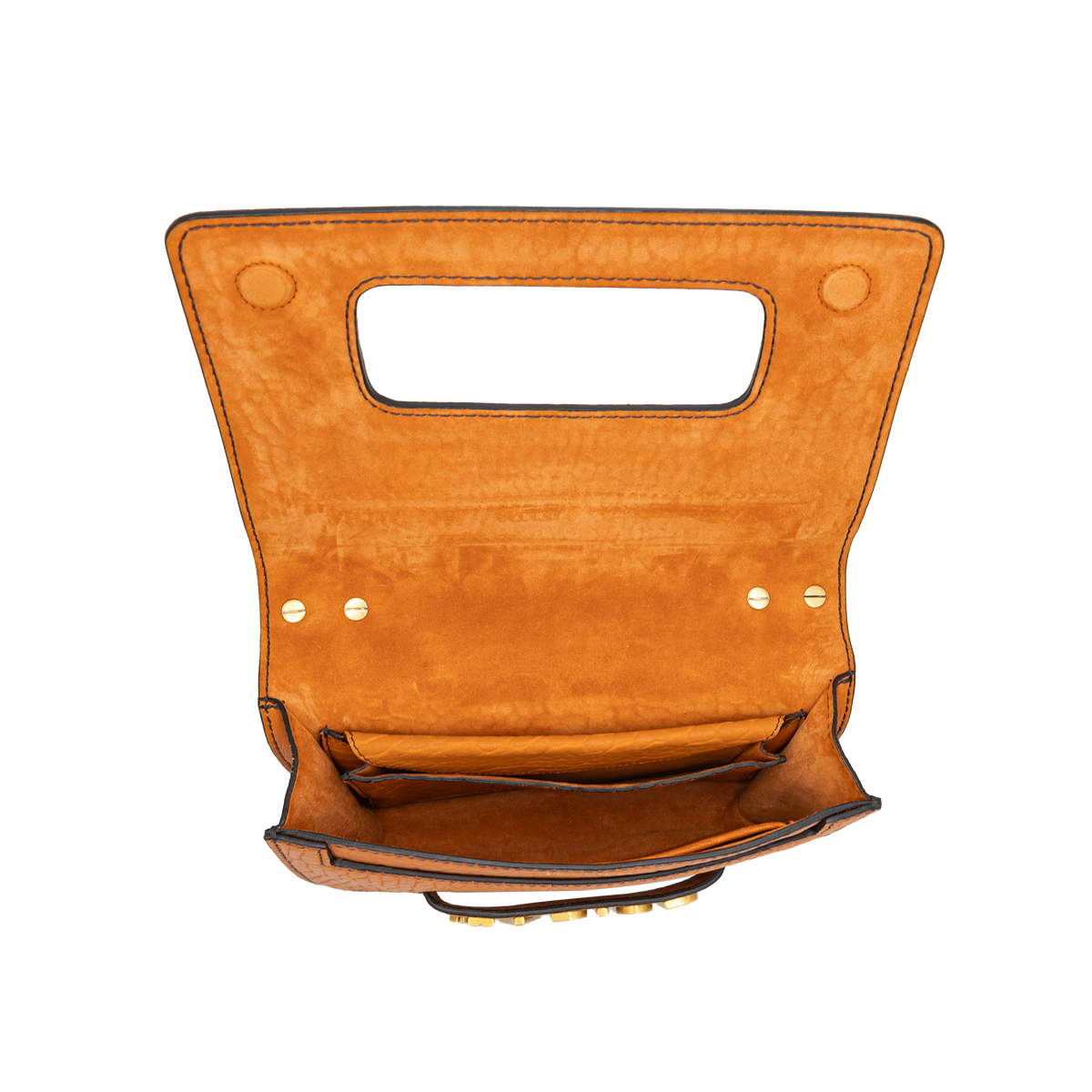 Dior J'Adior Chain Flap Orange Leather Shoulder Bag Dior