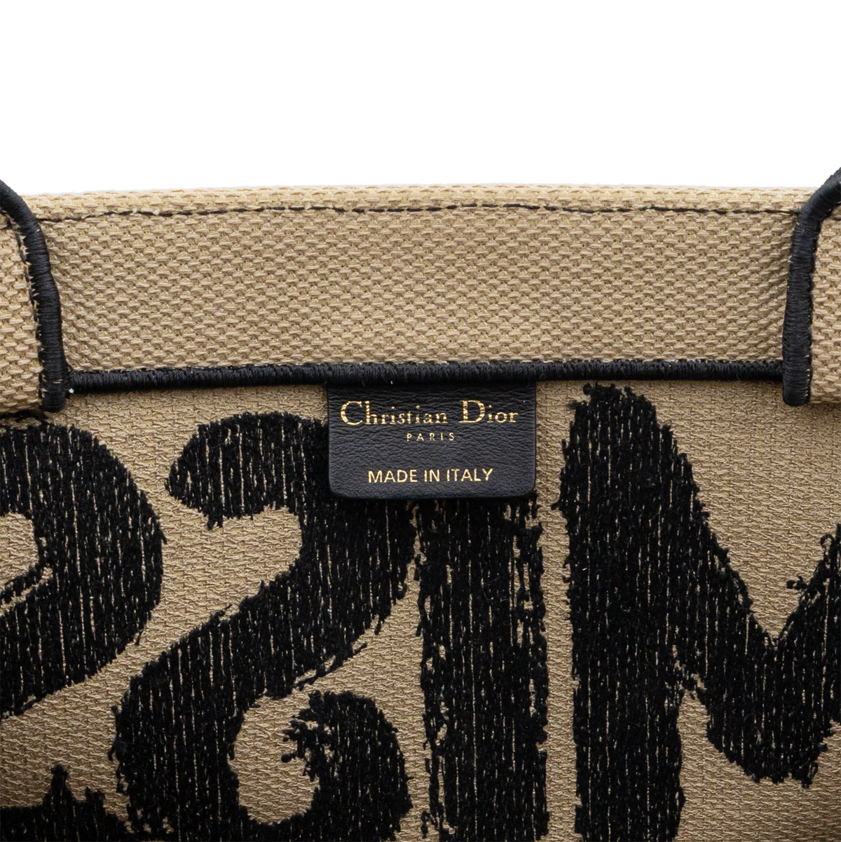 Christian Dior Medium Book Tote Miss Dior Graffiti – Beige & Black