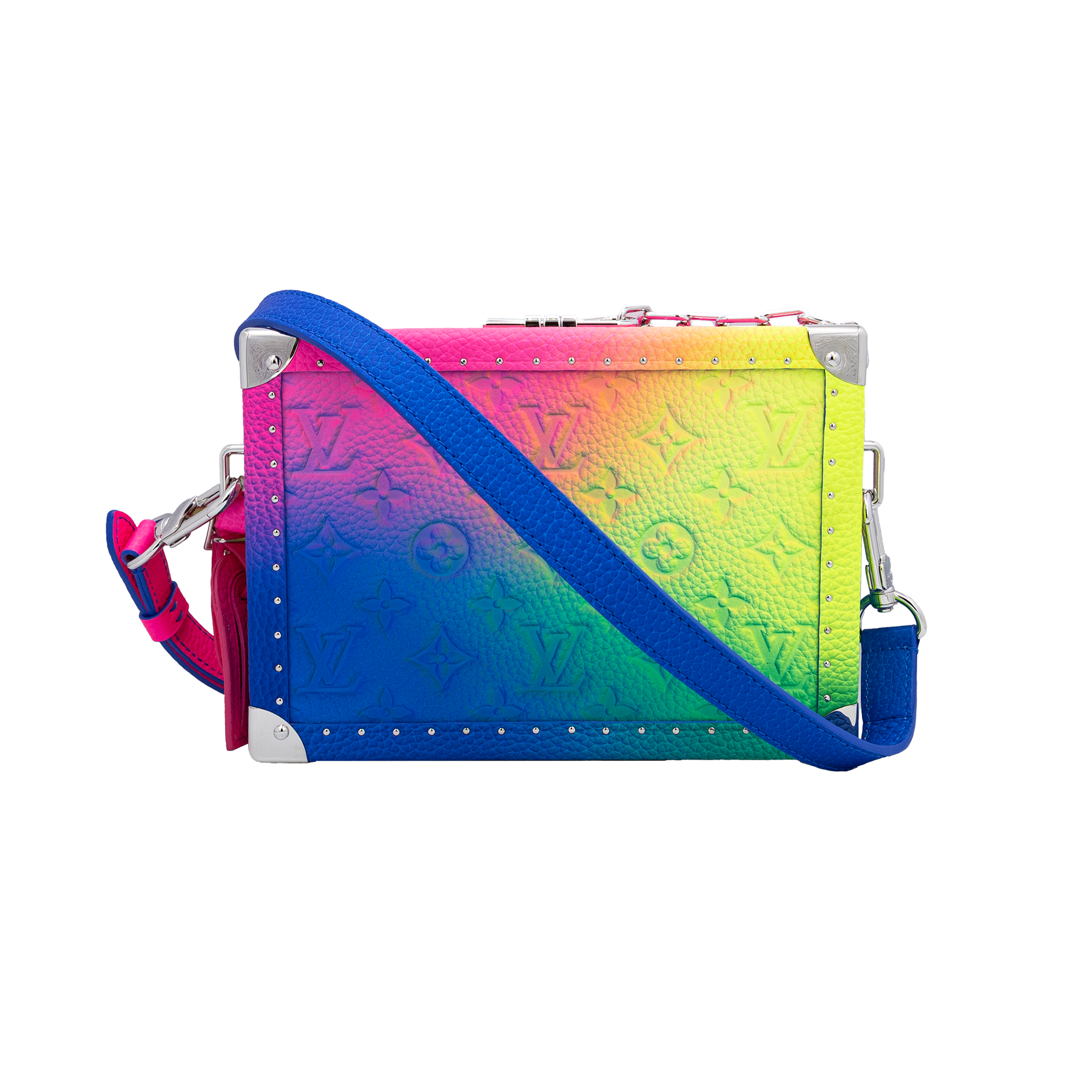 Louis Vuitton x Virgil Abloh Rainbow Monogram Illusion Soft Trunk Bag
