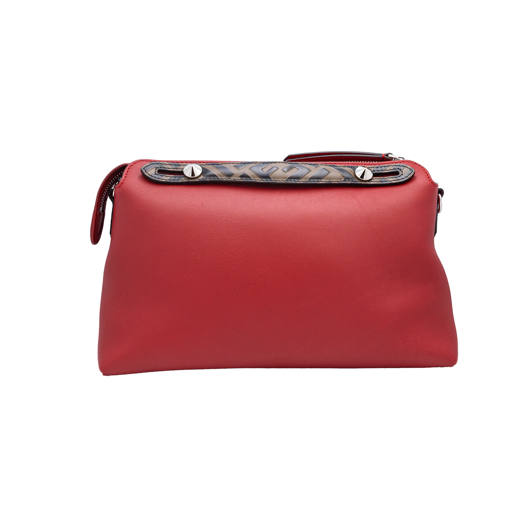 Fendi Medium By the Way Leather shoulder Bag in red